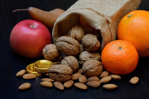 Nuts and fruits for St. Nicholas Day