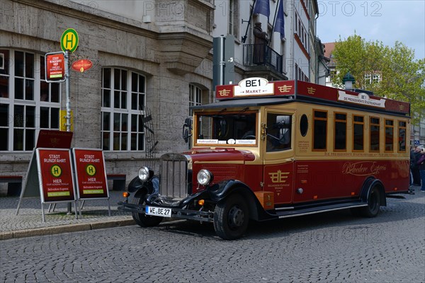 Old bus for city tours