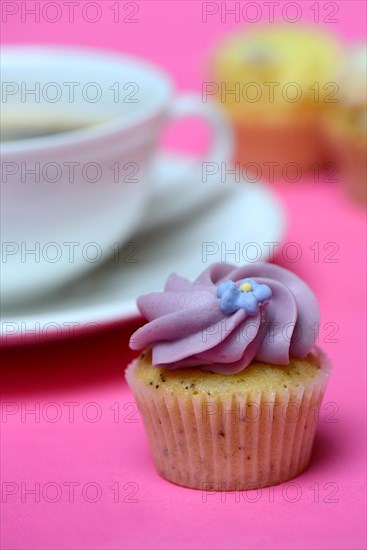 Mini cupcake and coffee cup