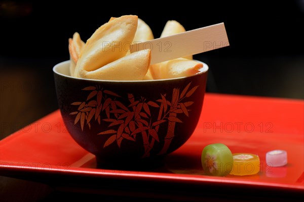 Bowl with fortune cookies