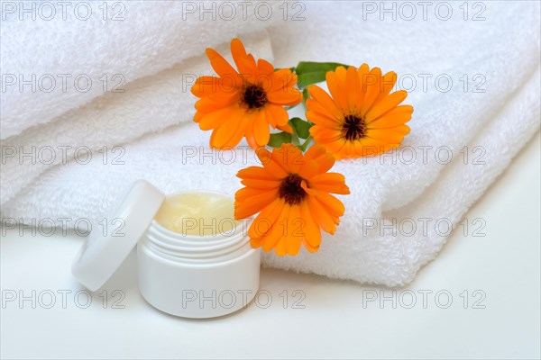 Marigoldsointment and flowers