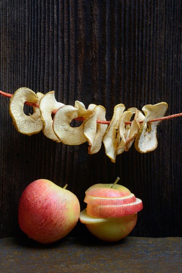 Dried apple slices