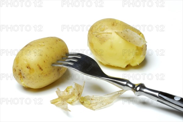 Jacket potato with fork