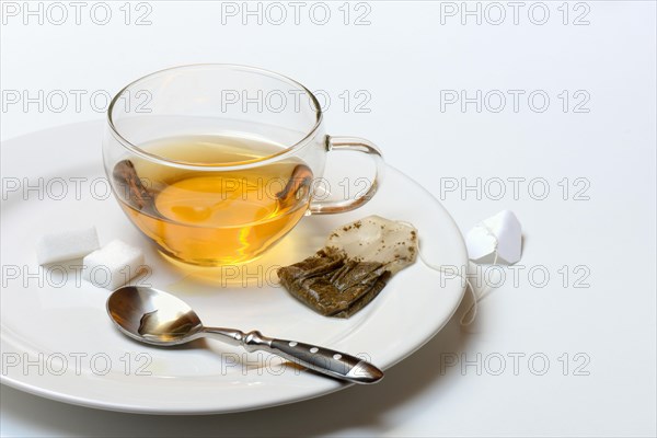 Cup of tea with tea bag