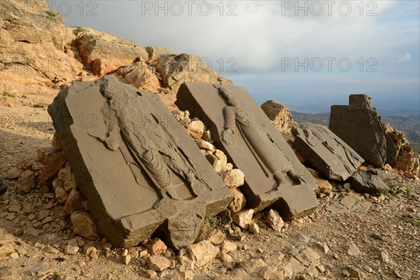 Stone reliefs at Nemrut Dagi