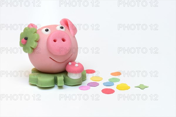 Marzipan lucky pig