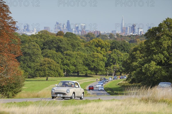 Heavy visitor traffic in Richmond Park