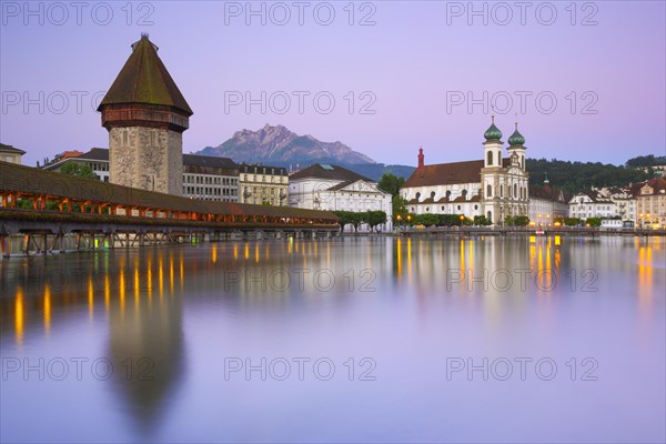 Chapel Bridge with Pilatus