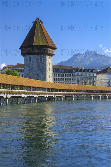 Chapel Bridge with Pilatus