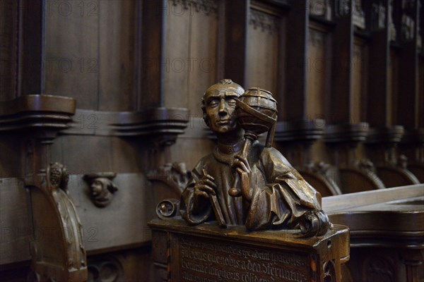 Choir stalls in the choir of Ulm Cathedral