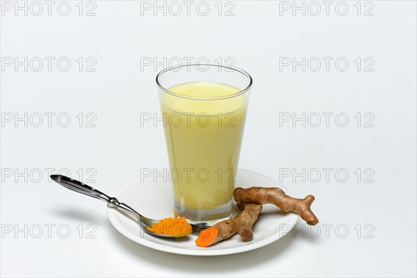 Turmeric-milk in glass