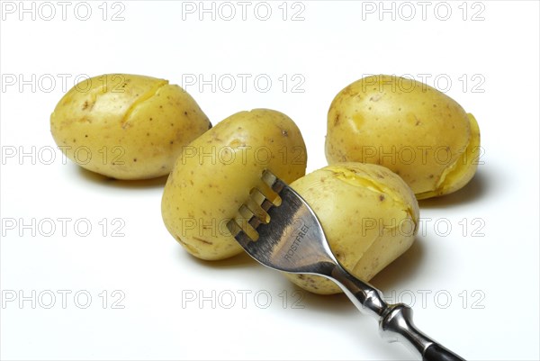 Jacket potato with fork