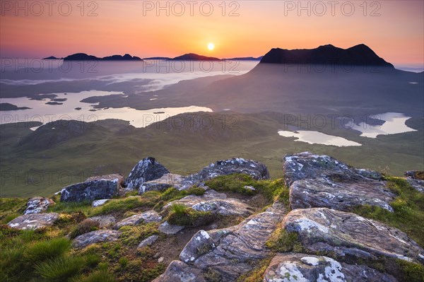 View of Suilven and Cul Mor