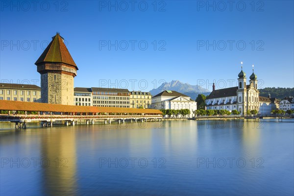 Chapel Bridge with Pilatus