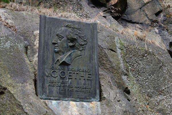 Goethe memorial plaque