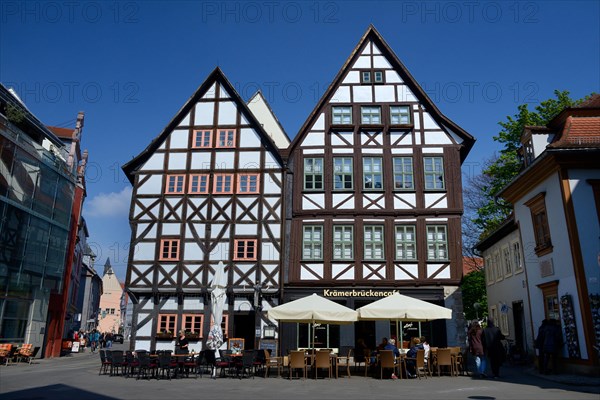 Half-timbered houses at the Kraemerbruecke