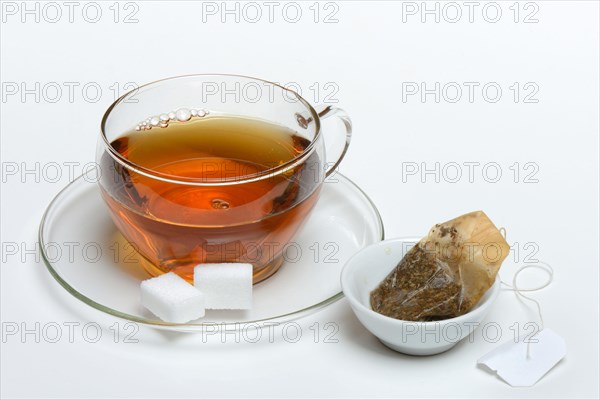 Cup of tea with tea bag