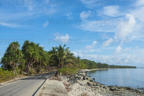 Narrow point in the lagoon of Funafuti