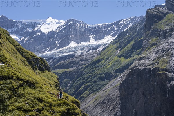 Hiking trail from Grindelwald to Schreckhornhuette