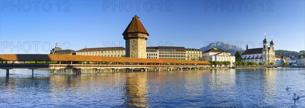 Chapel Bridge with Pilatus