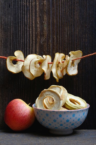 Dried apple slices