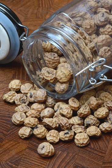 Tigernuts in glass