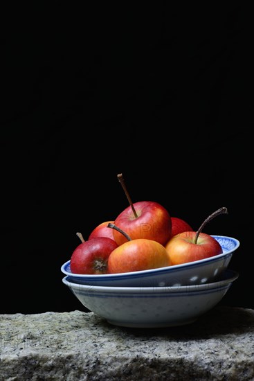 Decorative apples in peel