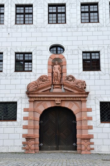 Lion portal of the Ulmer Zeughaus