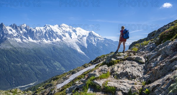 Hiker on a hiking trail
