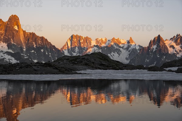 Evening atmosphere with alpenglow