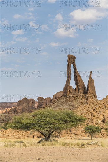 Ragged rock arch