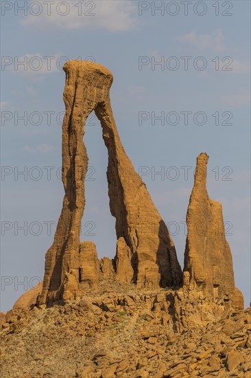 Ragged rock arch