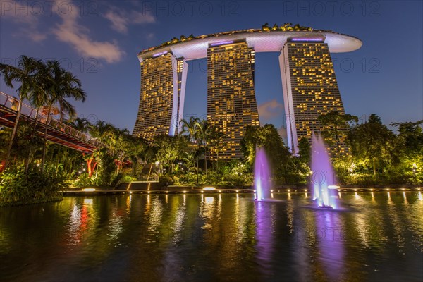 Marina Bay Sands Hotel at night