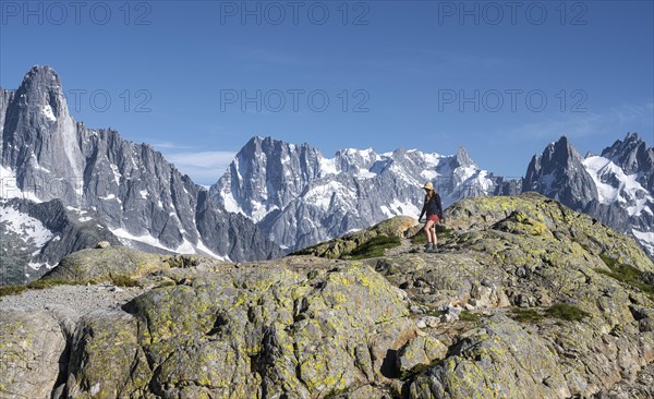 Hiker on a hiking trail