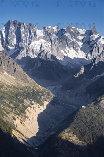 View of glacier tongue