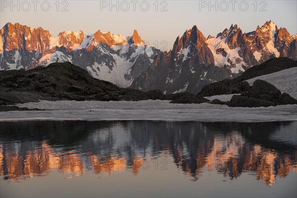 Evening atmosphere with alpenglow