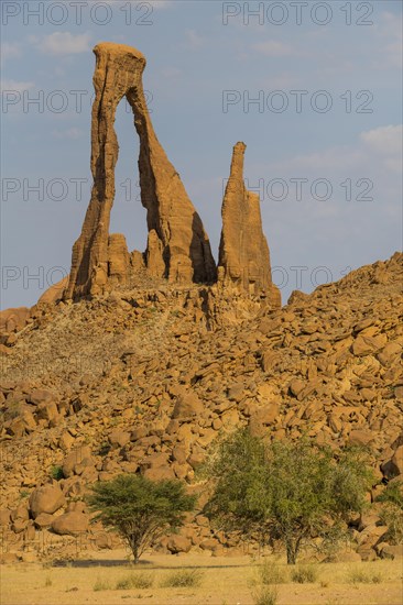 Ragged rock arch