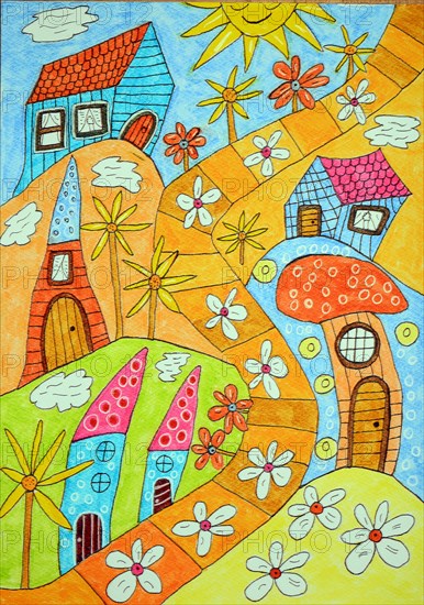Colourful houses