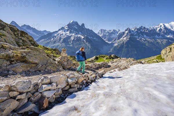 Hiker on trail