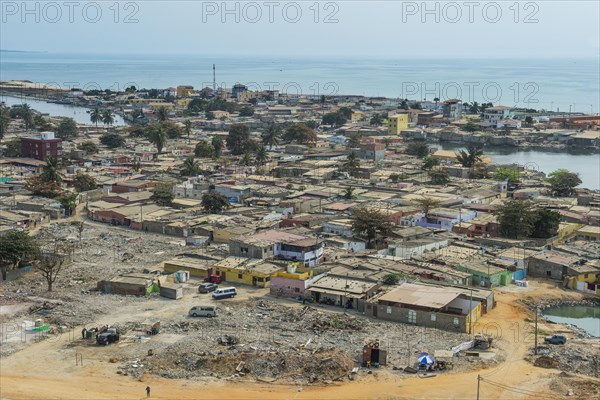 Overlook over Barracks in the slum