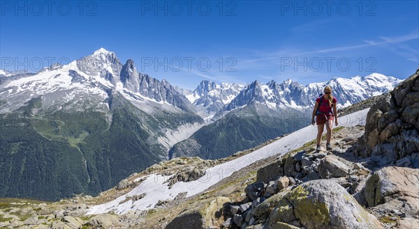 Hiker on hiking trail