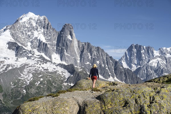 Hiker on a hiking trail