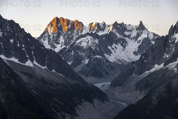 Sunset with alpenglow