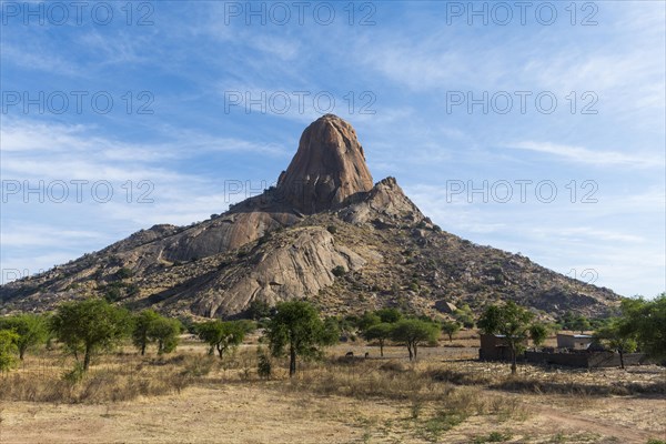 Striking granite mountain