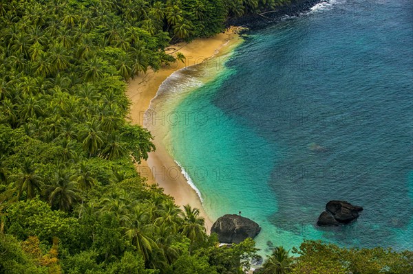 Overlook over banana beach