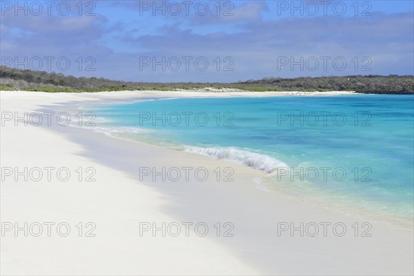 Snow white sandy beach