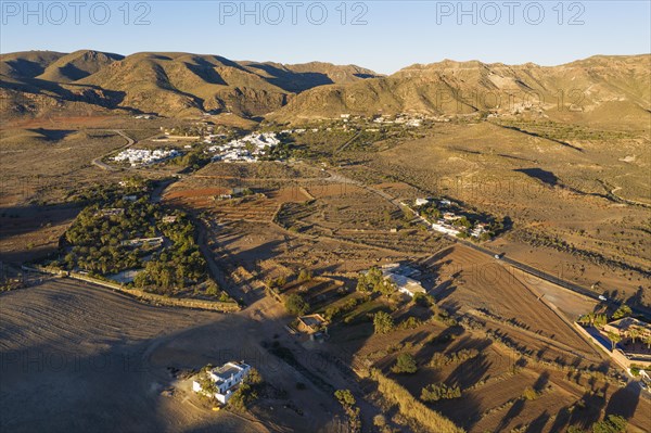 The Rodalquilar valley shortly after sunrise