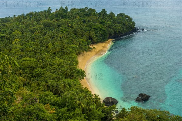 Overlook over banana beach