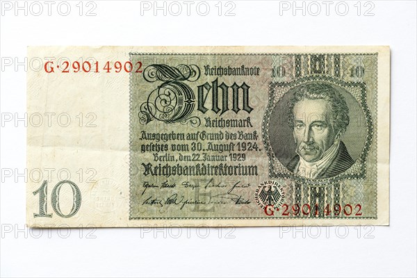 Banknote over Ten Marks