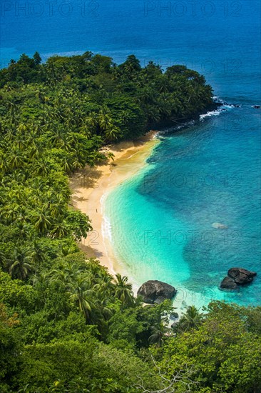 Overlook over banana beach